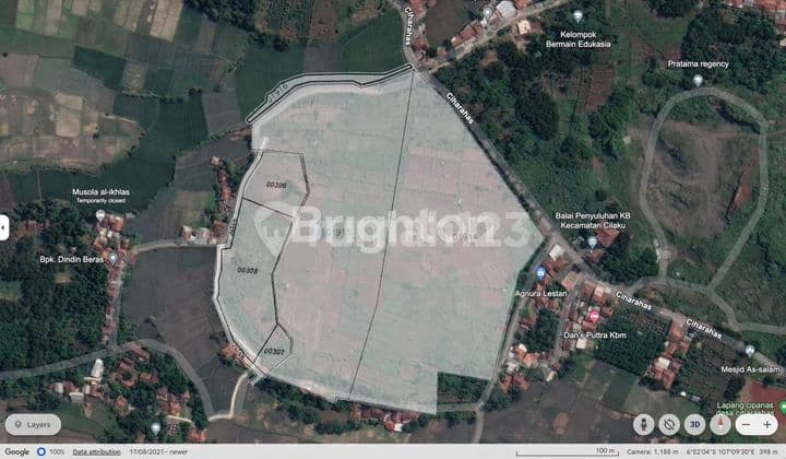 TANAH STRATEGIS MURAH ZONA KUNING DI CIBINONG