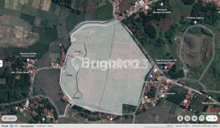 TANAH STRATEGIS MURAH ZONA KUNING DI CIBINONG