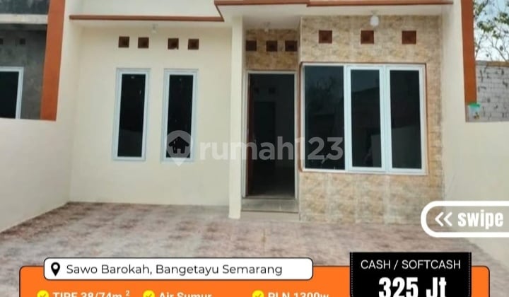 Rumah Desain Minimalis,Akses Dekat Jalan Raya, Free Biaya2