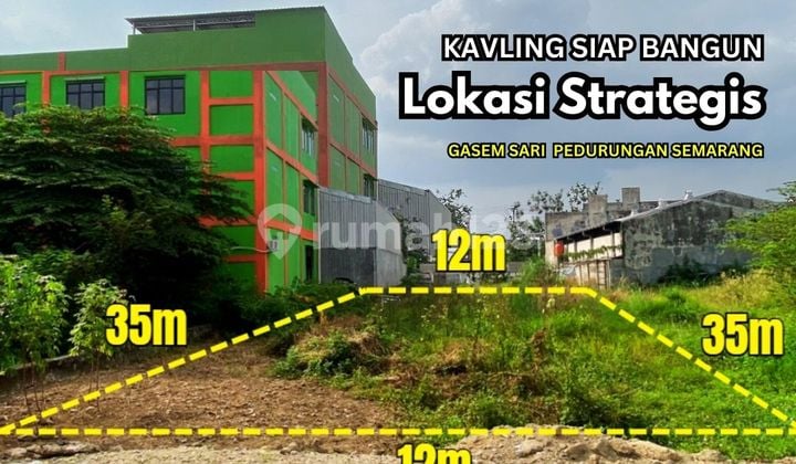 Kavling Siap Bangun,Akses Mudah, Dekat Jalan Raya