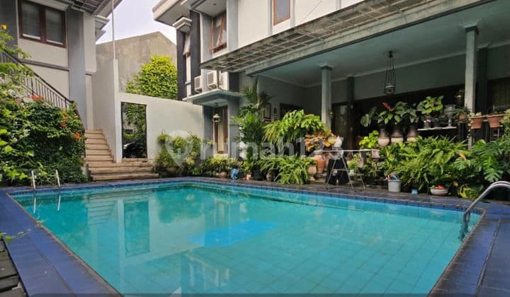 2-Story Hook House in a Small Cluster in Benda Kemang Selatan, South Jakarta