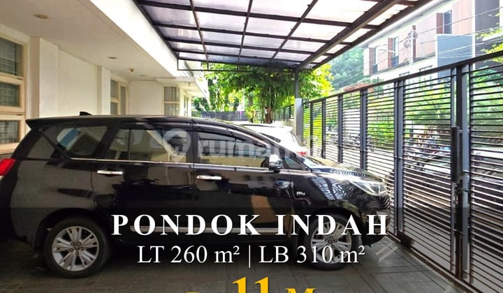 For Sale Rumah Posisi Hoek Selangkah ke Pondok Indah Mall Jakarta Selatan