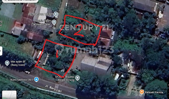 Tanah Pinggir Jalan Raya Di Bunisari Cibinong Bogor R2258