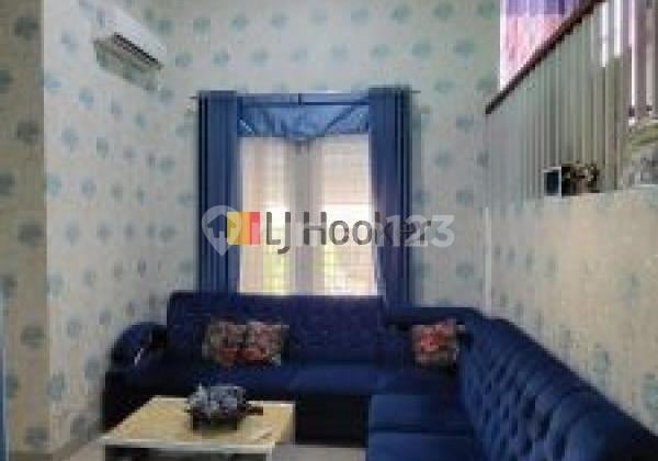 Rumah Cluster Water Spring Grand Wisata Siap Huni 2 Lantai, 3+1 Kamar Tidur Luas Tanah 180m2 Fasilitas Kolam Renang, Jogging Track, Terdekat Dari Mall Living World Grand Wisata Bekasi