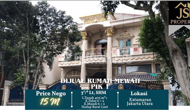 For Sale 3.5-Story House In Katamaran Beach Cluster Pantai Indah Kapuk 1 - North Jakarta With SHM