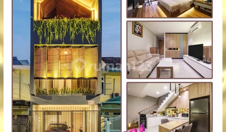 Dijual Rumah 3 Lantai Di Taman Palem Lestari- Full Design Interior- Hadap Utara