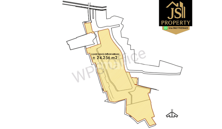 Dijual Kavling 2,4 Ha di Kebagusan Pasar Minggu - Jakarta Selatan Shgb