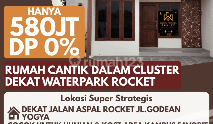 Rumah Cantik Dalam Cluster Dekat Waterpark Rocket