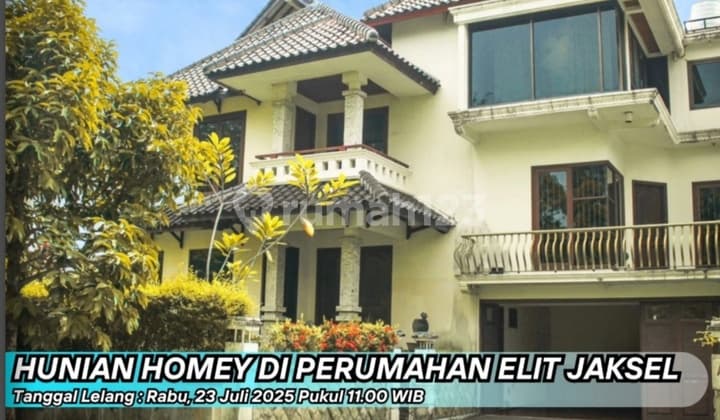Hunian Homey Di Kompek Perumahan Elite Jaksel Dijual Lelang