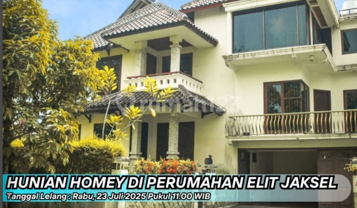 Hunian Homey Di Kompek Perumahan Elite Jaksel Dijual Lelang