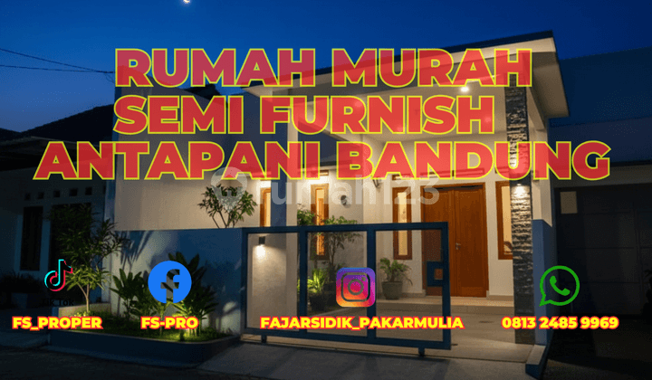 Jual Cepat Rumah Dekat Masjid Siap Huni di Antapani Bandung