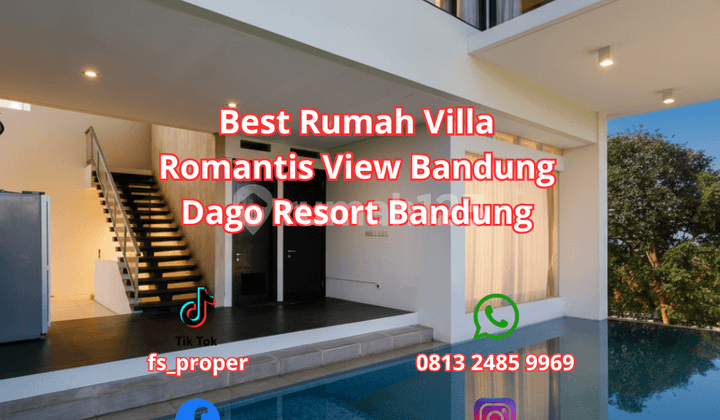 Rumah Villa Full Furnish Dago Resort Bandung