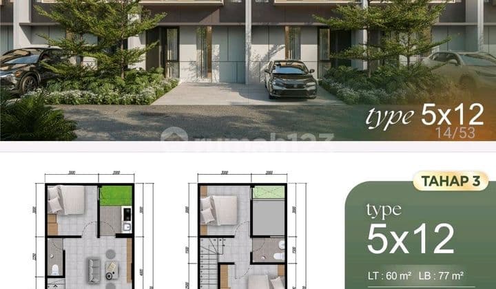 Park Sunrise Rumah 2 Lantai Surabaya Timur Dekat Merr Unit Terbatas