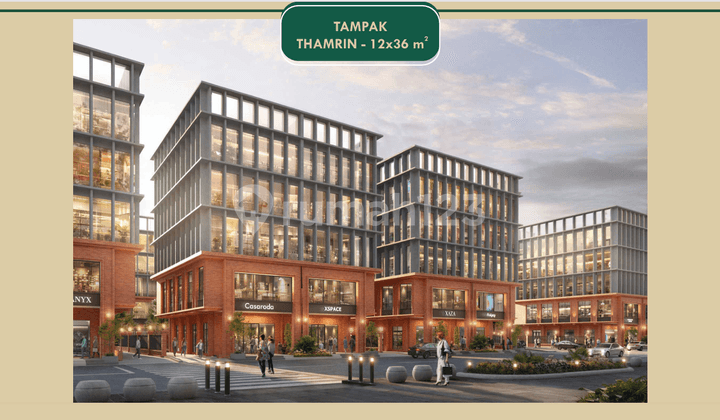 DIJUAL SOHO GINZA THAMRIN BOULEVARD UK 12X36 5LT + ROOFTOP BEST COMMERCIAL AREA