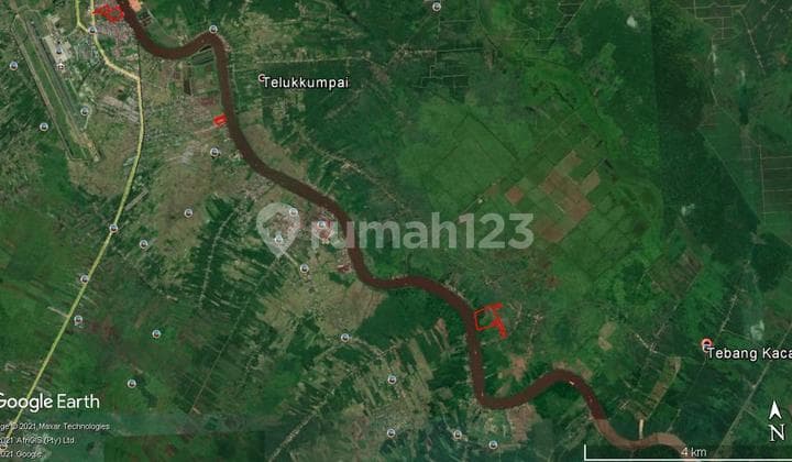 Tanah 14.5 Ha Dekat Bandara Supadio Pontianak Cocok Utk Tambak Dan Budidaya Ikan Arwana