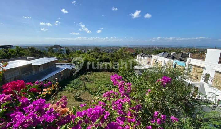Tanah Ocean View 500m2 Di Puri Gading Jimbaran Atas Cocok Untuk Villa View Patung Gwk Tanah Siap Bangun Shm