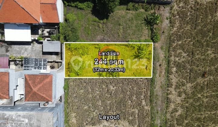 Tanah Siap Bangun View Sawah di Tukad Badung Renon Harga Murah di Areanya SHM
