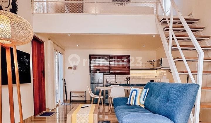 Rumah 2 Lantai Tipe Mezzanine Minimalis di Sedap Malam Sanur Siap Huni Furnished Area Nyaman Dekat ke Pantai