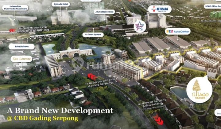 Ruko Ruang Usaha Besar Gading Serpong Dikawasan Dekat Rs Bethsaida Illago Grande