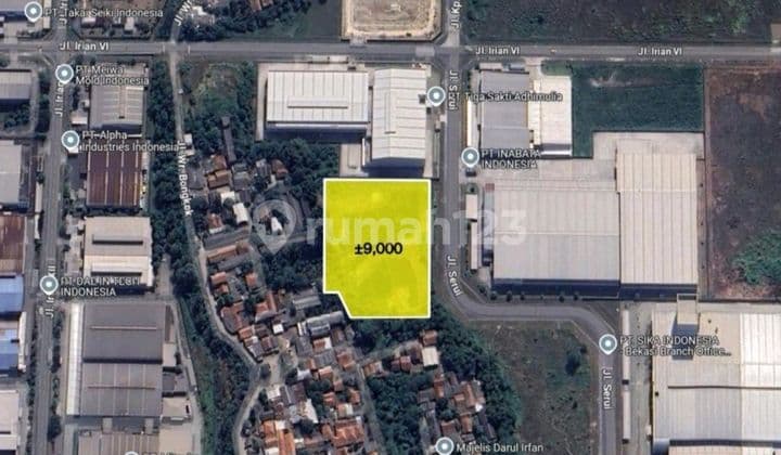 Tanah Kavling Industri Dijual di Kawasan Industri Mm2100 Cikarang