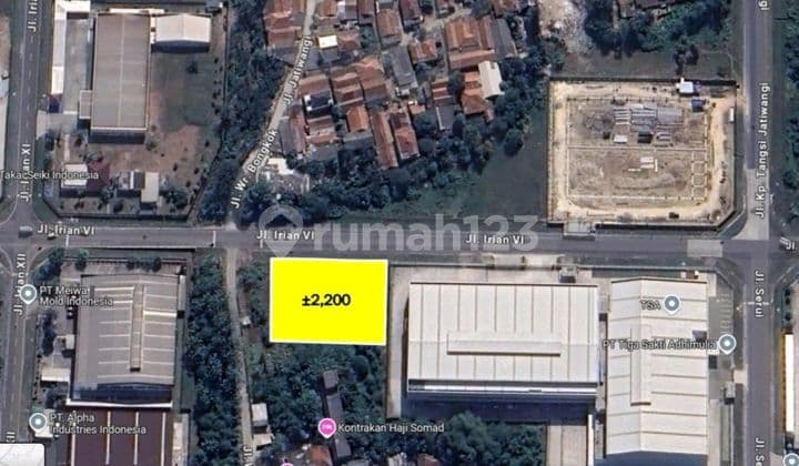 Tanah Kavling Industri Dijual di Kawasan Mm2100 Cikarang Bekasi