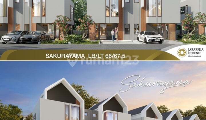 Rumah modern dua lantai fasilitas sport hub di Jababeka