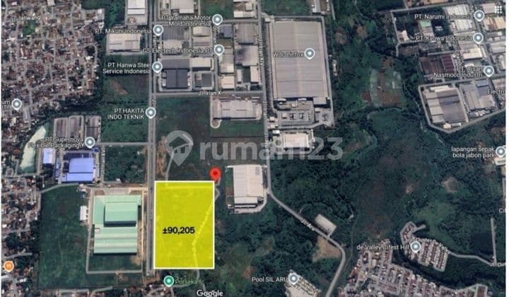 Dijual Tanah Kavling Industri di Kawasan Mm2100 Cikarang Bekasi