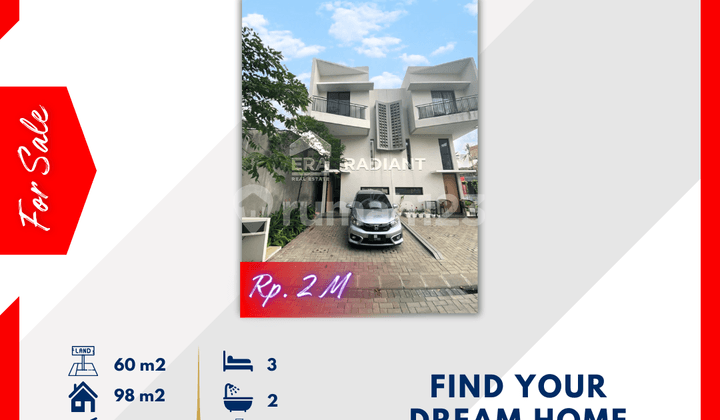 Modern Minimalist 3-Story House, Ready to Live In, V Town House