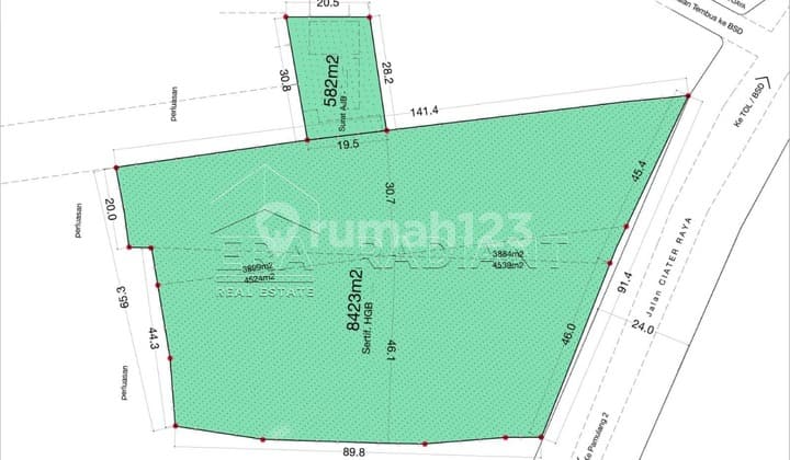 Tanah Dijual Dengan Akses Jalan Mudah Ke Tol, Bsd, Dan Bintaro