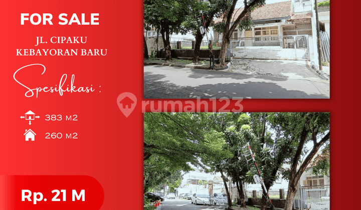 Old House for Sale in Cipaku, Kebayoran Baru, South Jakarta