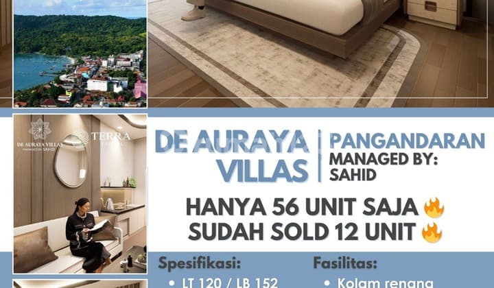 De Auraya Villas Pangandaran Roi 9% Full Furnished