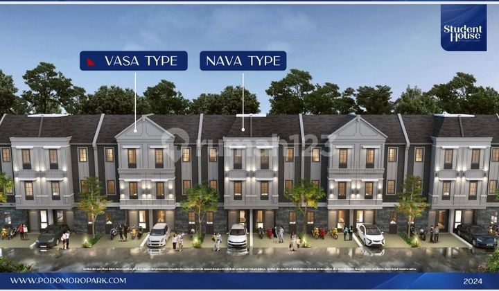 Student House Kost Eksklusif di Podomoro Park Bandung dekat Universitas Binus