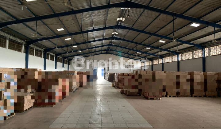GUDANG ( EX PABRIK ) KEBAKKRAMAT ZONA MERAH INDUSTRI AKSES CONTAINER 40 FEET