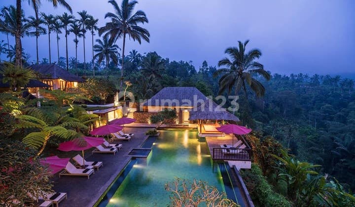 For sale villa dengan view alam pedesaan di utara ubud