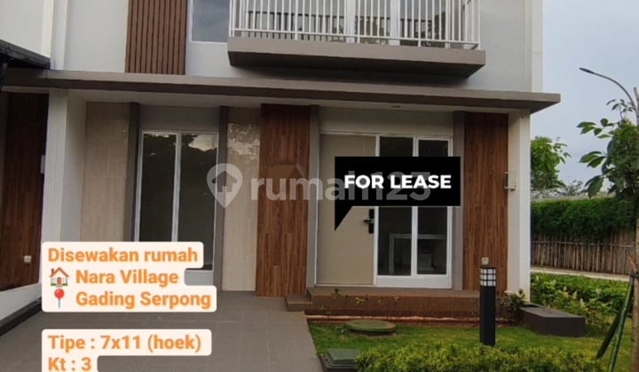 Termurah Disewakan Rumah Nara Village di Gading Serpong Tangerang
