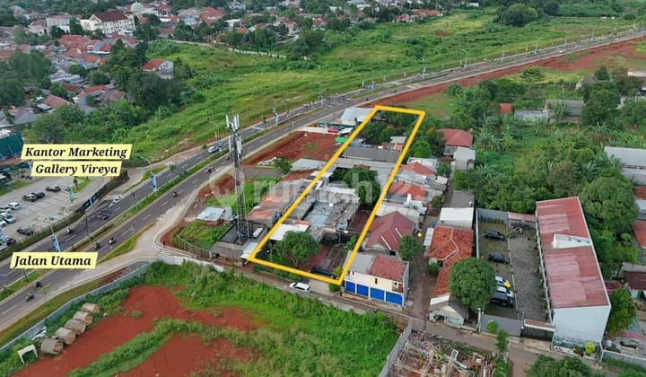 Rumah Hitung Tanah 2432M2 20X120 SHM Lokasi Strategis di Serpong