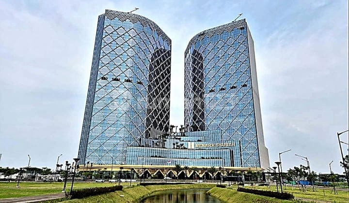 Unit Ready New Building Office Space 136M2 Low Floor Menara Syariah Pik 2