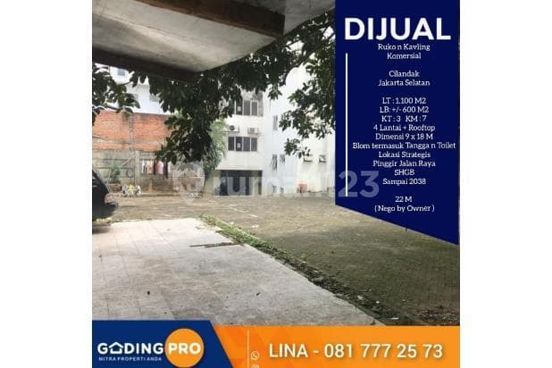 Attached Shophouse and Land Plot Cilandak South Jakarta