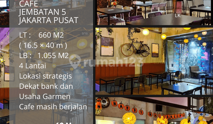 Dijual Cafe beserta Bisnisnya di grogol, Jembatan Lima