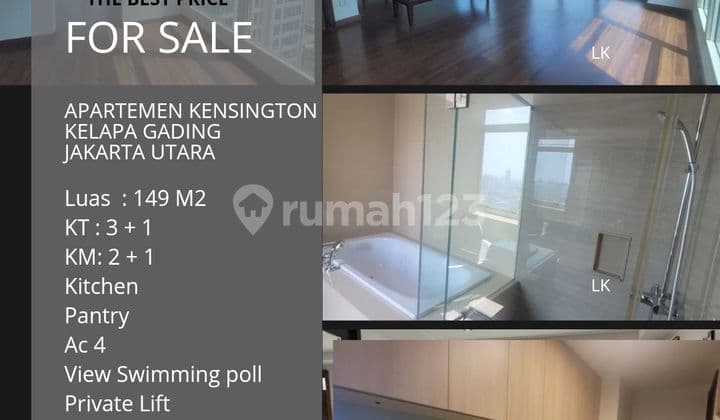 For Sale Apartment The Kensington Royal Suites (THE BEST PRICE), Kelapa Gading, North Jakarta