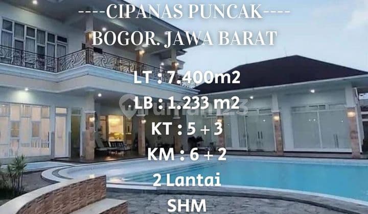 Dijual Villa Luxury Full Furnish 2 Lantai di Cipanas Puncak Bogor
