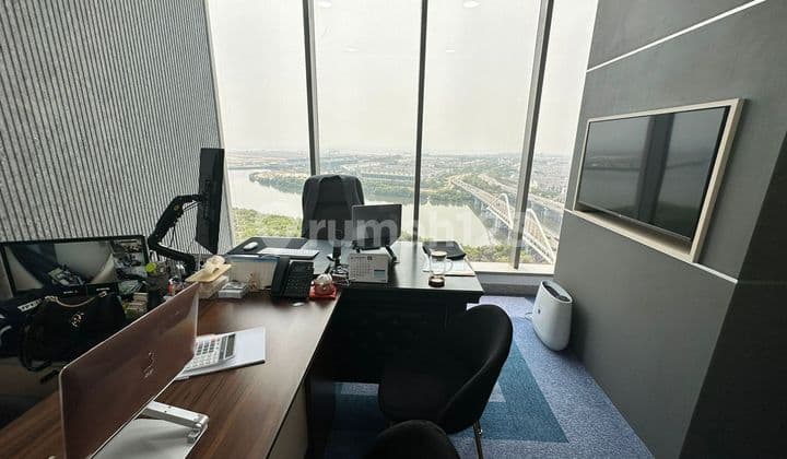 Dijual / Disewakan Office Space Gold Coast 114m² Full Furnished siap pakai