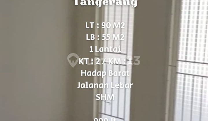 Dijual Rumah 1 Lantai Di Karawaci Residence, Tangerang