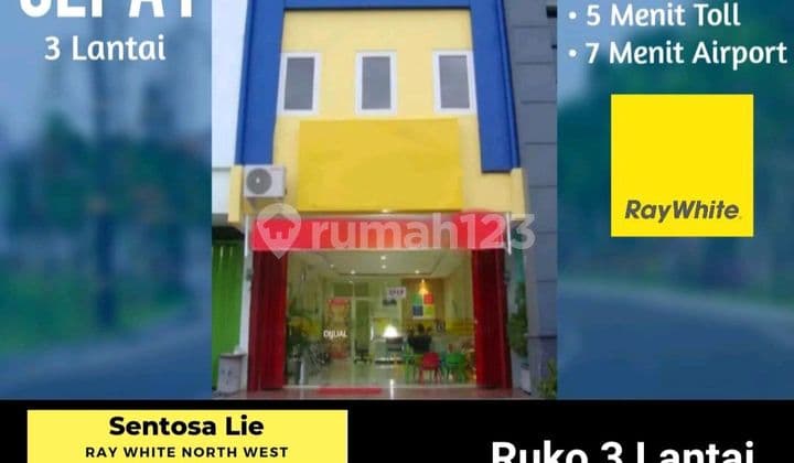 Murah Rp.1 Milyaran Dijual Ruko Rungkut Asri Utara - Kali Rungkut Surabaya Timur - Modern 3 Lantai Cocok Buat Segala Usaha Kursus, Kantor, Salon, Apotek, Dll