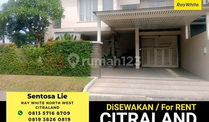 For Rent House Raffles Garden Citraland Fully Furnished Modern Near Ciputra School, Gwalk Citraland West Surabaya