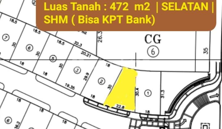 MURAH Rp.12 jt/m2 Tanah Bukit Golf Internasional Citraland GA1 - SHM -Bisa KPT Bank