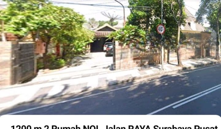 Disewakan 1200 M2 Rumah Raya Diponegoro - Raya Darmo - Surabaya Pusat Kota - Hadap Nol Jalan Raya Cocok Buat Segala Usaha