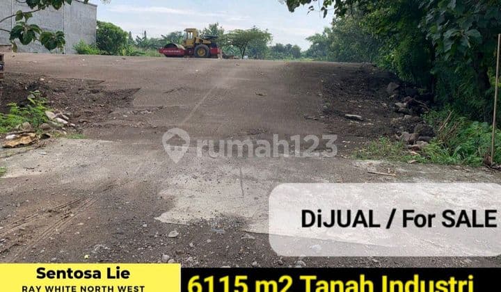 For Sale 6115 M2 Industrial Land on Boboh Main Road - Menganti - Gresik - East Java, Complete with Permits - Already Filled Condition - Container Truck Access.