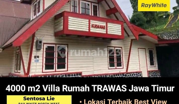 Dijual 4000 M2 Villa Trawas Mojokerto Jawa Timur Lokasi Bagus Best View