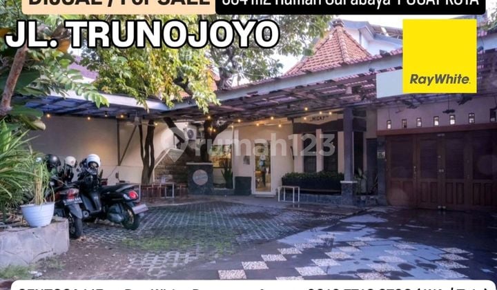 Dijual 554 M2 Rumah Surabaya Pusat Kota Jalan Trunojoyo - Dr.soetomo.- Tegalsari - Gaya Kuno Kolonial Belanda Instagramable - Surat Shm